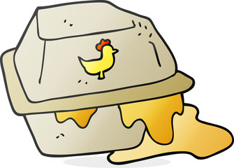 cartoon greasy takeout