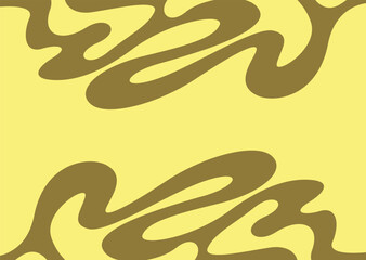 Minimalist background with cute wavy lines pattern and with some copy space area