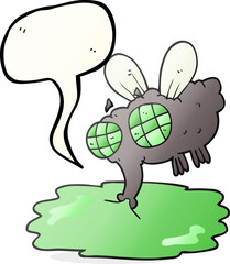 speech bubble cartoon gross fly