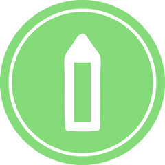 simple pencil circular icon