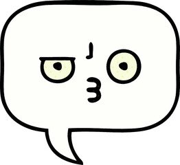 comic book style cartoon speech bubble