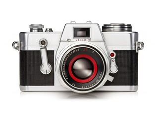 Retro Film Camera Photography Vintage Isolated on White Background AI Generated