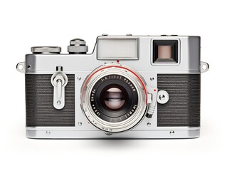 Retro Film Camera Photography Vintage Isolated on White Background AI Generated