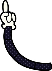 cartoon doodle retro hand gestures