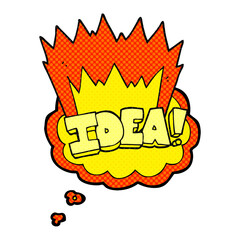 thought bubble cartoon idea symbol