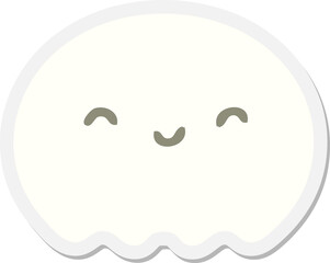 cute spooky ghost sticker
