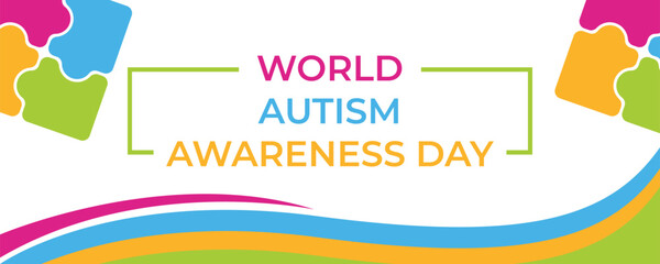 world autism awareness day background template 