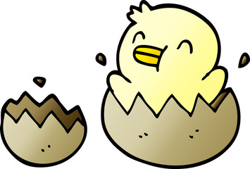 cartoon doodle baby duck