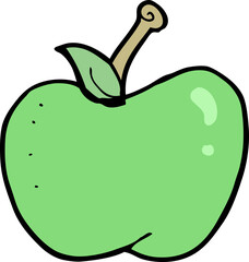 cartoon apple