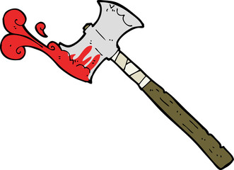cartoon double sided axe