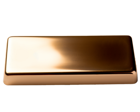 gold bar isolated on white
