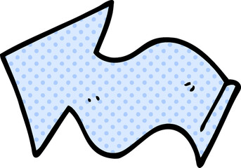 cartoon doodle pointing arrow