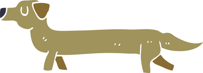 cartoon doodle dachshund