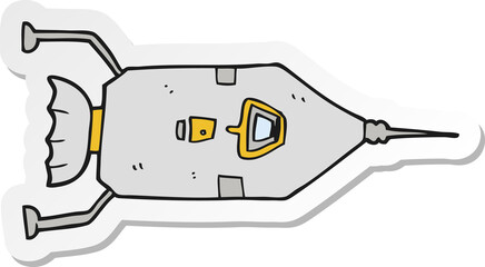 sticker of a cartoon landing craft