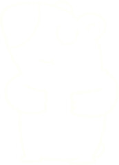 Polar Bear Chalk Drawing