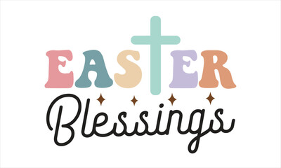 Retro Easter Svg Design, Easter Retro SVG Design, Easter Day SVG Design, Easter SVG Design, Easter Bunny, Easter Egg, Easter Vector, Sublimation