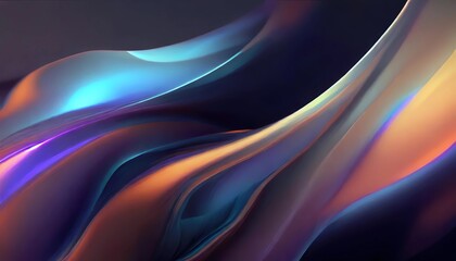 Obraz premium Spectral Silk: Abstract Color Flow