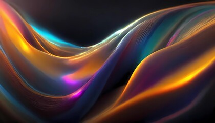 Obraz premium Spectral Silk: Abstract Color Flow