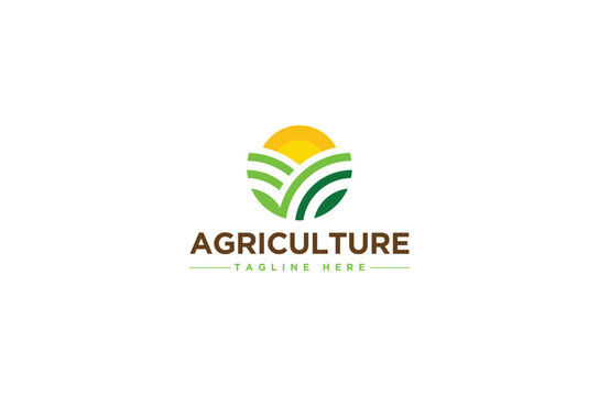 An excellent, creative, super minimalist agriculture logo design concept for an ideal farmer.