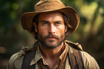 Obraz premium Male Wildlife Conservationist