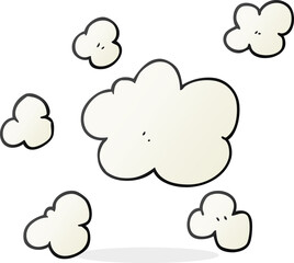 Obraz premium cartoon steam clouds