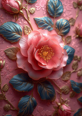 Elegant Pink Floral Decoration
