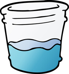 cartoon doodle glass of drink