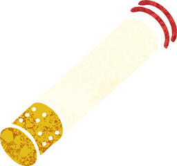 retro illustration style cartoon cigarette stick