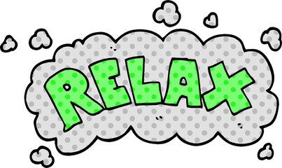 cartoon doodle relax symbol