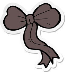 sticker of a cartoon bow