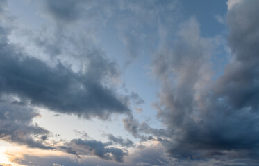 sky at sunset over the mountains and the Mediterranean sea on a winter day in Cyprus 2