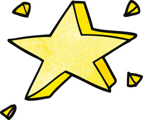cartoon doodle yellow stars