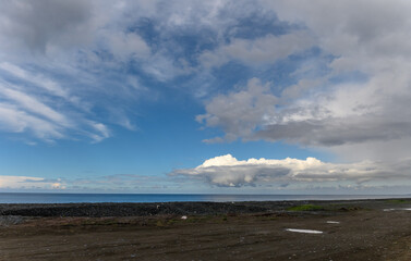 sky over the Mediterranean sea on a winter day in Cyprus 1