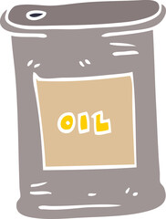 cartoon doodle motor oil