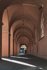 arcades in the old town square