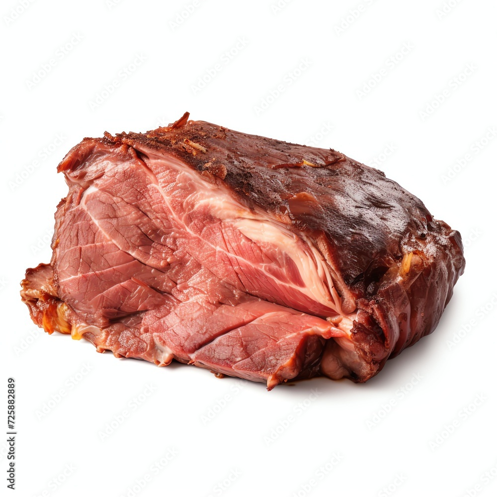 Wall mural a beef brisket, studio light , isolated on white background