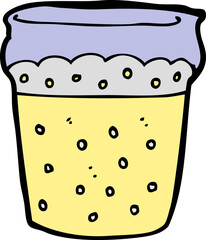 cartoon glass of beer