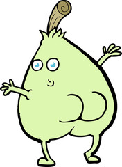 a nice pear cartoon