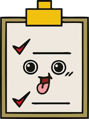 cute cartoon check list