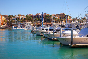 Boat Marina and Mall in Downtown Cabo San Lucas, Mexico
