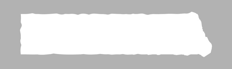 Collection of  torn paper pieces. Black square frames with Irregular edges.Set of silhouettes of ripped rectangular shapes. Piece of grunge collage stickers.