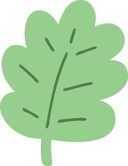 simple cartoon leaf