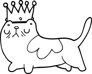 cartoon arrogant cat