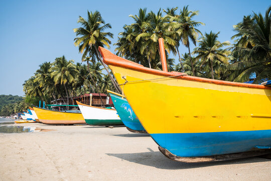 palolem beach in goa, india
