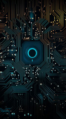 Electronic circuit board, abstract data background