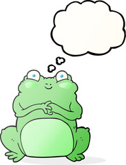 thought bubble cartoon funny frog