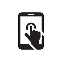 Touch screen icon vector