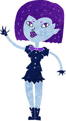 cartoon pretty vampire girl