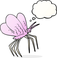 thought bubble cartoon butterfly