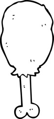 cartoon chicken leg